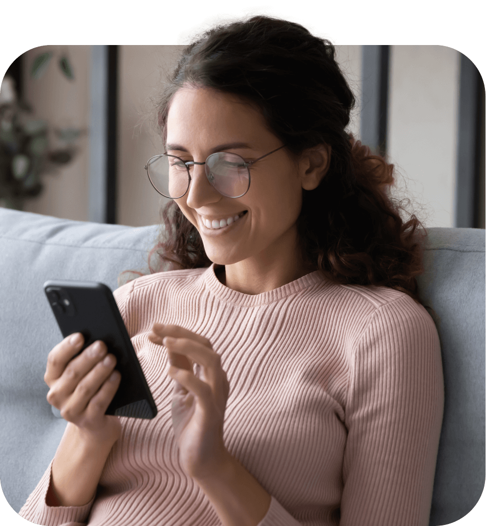 happy customer empowered with pay later options